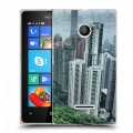 Дизайнерский пластиковый чехол для Microsoft Lumia 435 Гонконг