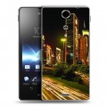 Дизайнерский пластиковый чехол для Sony Xperia TX Гонконг