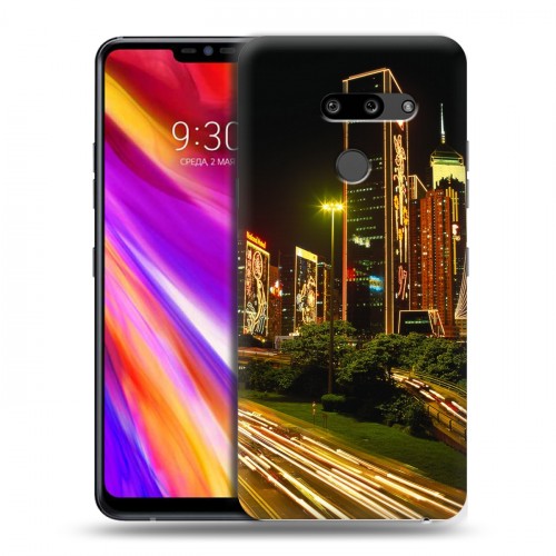 Дизайнерский пластиковый чехол для LG G8 ThinQ Гонконг