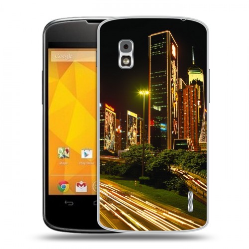 Дизайнерский пластиковый чехол для LG Google Nexus 4 Гонконг