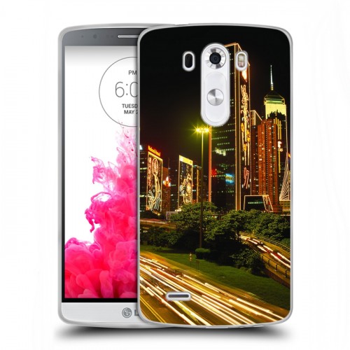 Дизайнерский пластиковый чехол для LG G3 (Dual-LTE) Гонконг