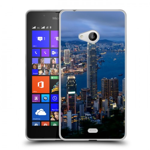 Дизайнерский пластиковый чехол для Microsoft Lumia 540 Гонконг