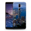 Дизайнерский пластиковый чехол для Nokia 7 Plus Гонконг