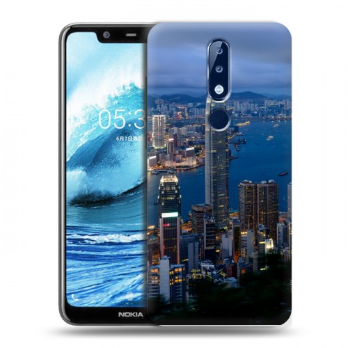 Дизайнерский пластиковый чехол для Nokia 5.1 Plus Гонконг