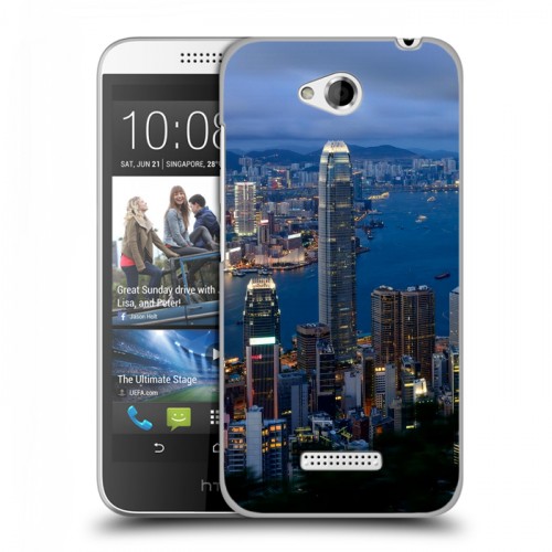 Дизайнерский пластиковый чехол для HTC Desire 616 Гонконг