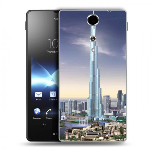 Дизайнерский пластиковый чехол для Sony Xperia TX Дубаи