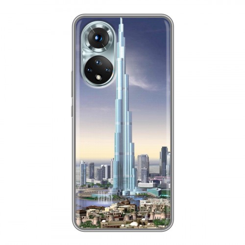 Дизайнерский силиконовый с усиленными углами чехол для Huawei Honor 50 Дубаи