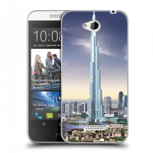 Дизайнерский силиконовый чехол для HTC Desire 616 Дубаи
