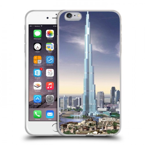 Дизайнерский силиконовый чехол для Iphone 6 Plus/6s Plus Дубаи