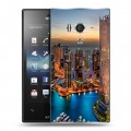 Дизайнерский пластиковый чехол для Sony Xperia acro S Дубаи