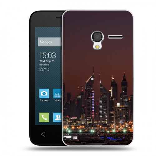 Дизайнерский пластиковый чехол для Alcatel One Touch Pixi 3 (4.0) Дубаи