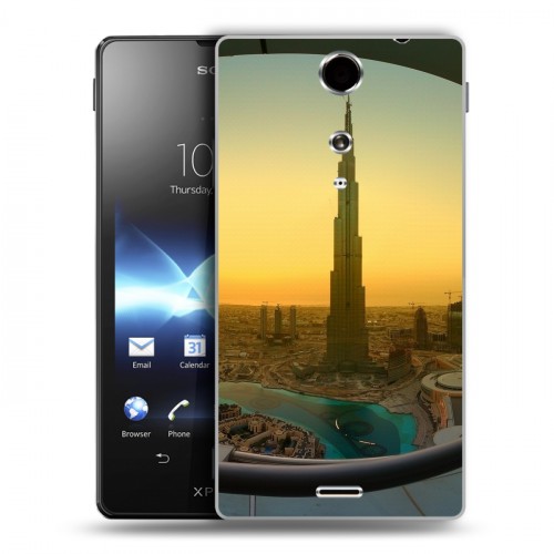 Дизайнерский пластиковый чехол для Sony Xperia TX Дубаи