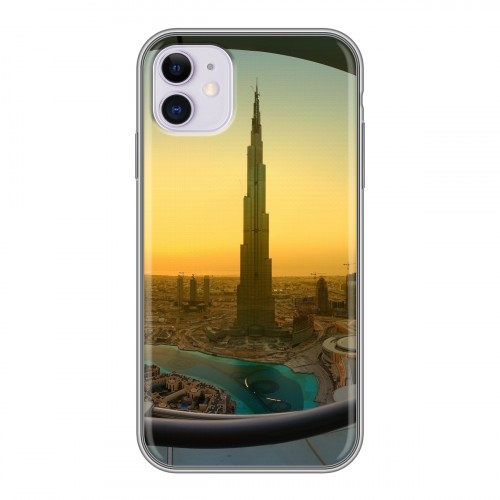 Дизайнерский силиконовый чехол для Iphone 11 Дубаи