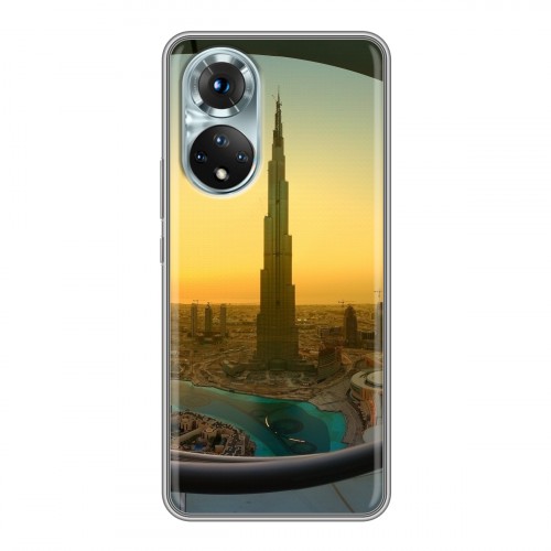 Дизайнерский силиконовый с усиленными углами чехол для Huawei Honor 50 Дубаи