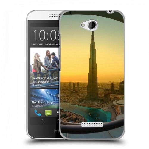 Дизайнерский пластиковый чехол для HTC Desire 616 Дубаи