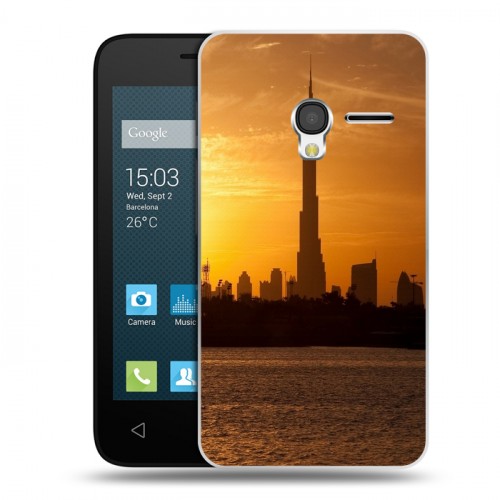Дизайнерский пластиковый чехол для Alcatel One Touch Pixi 3 (4.0) Дубаи