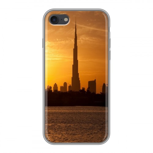 Дизайнерский силиконовый с усиленными углами чехол для Iphone 7 Дубаи