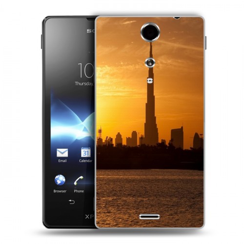 Дизайнерский пластиковый чехол для Sony Xperia TX Дубаи