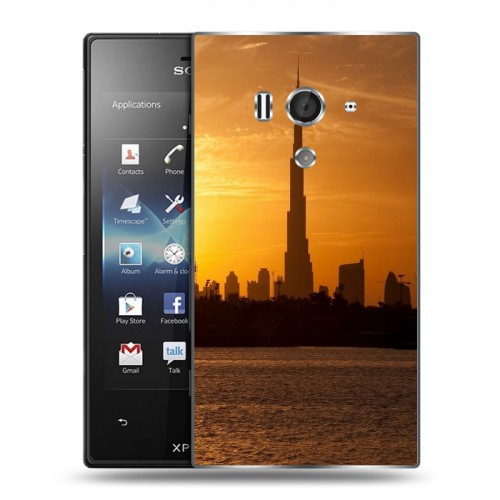 Дизайнерский пластиковый чехол для Sony Xperia acro S Дубаи