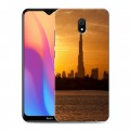 Дизайнерский силиконовый с усиленными углами чехол для Xiaomi RedMi 8A Дубаи