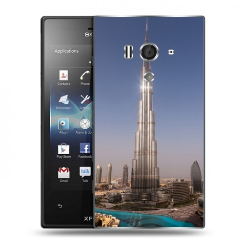 Дизайнерский пластиковый чехол для Sony Xperia acro S Дубаи