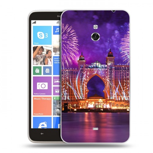 Дизайнерский пластиковый чехол для Nokia Lumia 1320 Дубаи