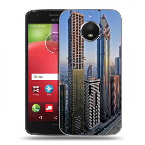 Дизайнерский силиконовый чехол для Motorola Moto E4 Plus Дубаи