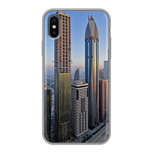 Дизайнерский силиконовый чехол для Iphone x10 Дубаи