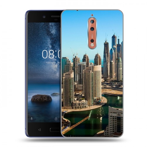 Дизайнерский пластиковый чехол для Nokia 8 Дубаи