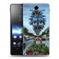 Дизайнерский пластиковый чехол для Sony Xperia TX Лос-Анжелес