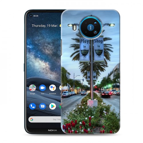 Дизайнерский силиконовый чехол для Nokia 8.3 Лос-Анжелес