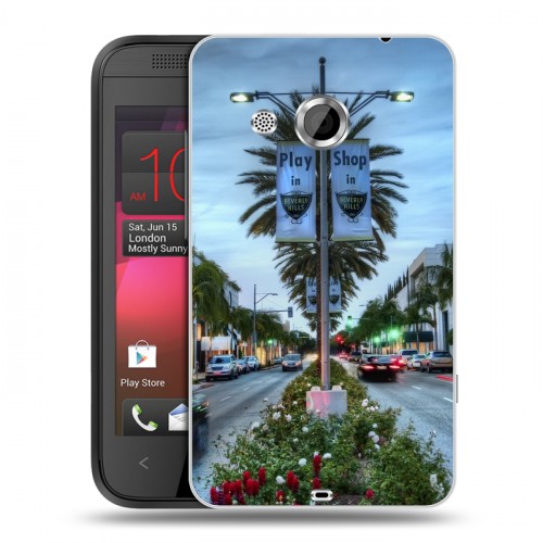 Дизайнерский пластиковый чехол для HTC Desire 200 Лос-Анжелес