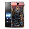 Дизайнерский пластиковый чехол для Sony Xperia TX Лос-Анжелес