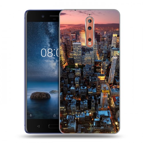 Дизайнерский пластиковый чехол для Nokia 8 Лос-Анжелес