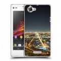 Дизайнерский пластиковый чехол для Sony Xperia L Лос-Анжелес