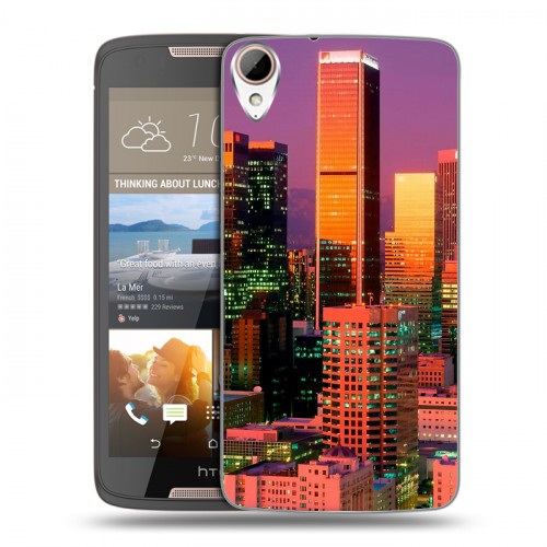 Дизайнерский силиконовый чехол для HTC Desire 828 Лос-Анжелес