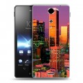 Дизайнерский пластиковый чехол для Sony Xperia TX Лос-Анжелес