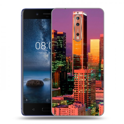 Дизайнерский пластиковый чехол для Nokia 8 Лос-Анжелес