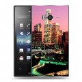 Дизайнерский пластиковый чехол для Sony Xperia acro S Лос-Анжелес