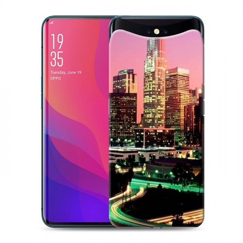 Дизайнерский силиконовый чехол для OPPO Find X Лос-Анжелес