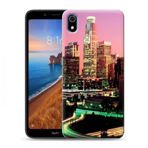 Дизайнерский силиконовый чехол для Xiaomi RedMi 7A Лос-Анжелес