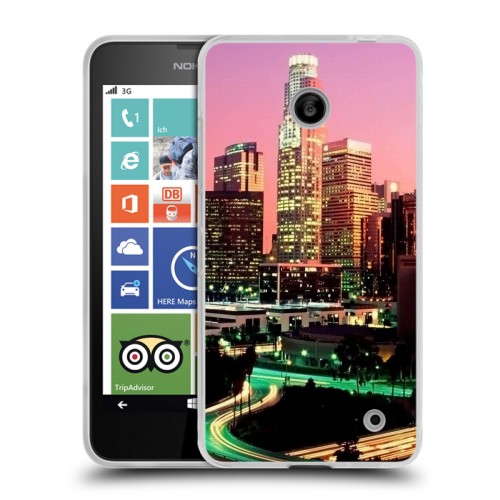 Дизайнерский пластиковый чехол для Nokia Lumia 630/635 Лос-Анжелес
