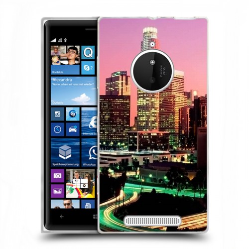 Дизайнерский пластиковый чехол для Nokia Lumia 830 Лос-Анжелес