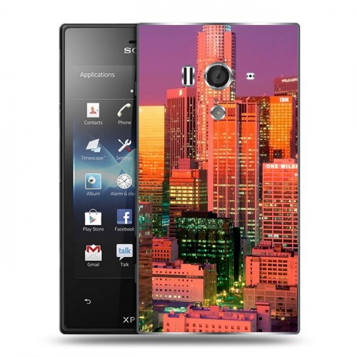 Дизайнерский пластиковый чехол для Sony Xperia acro S Лос-Анжелес