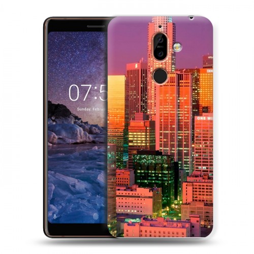 Дизайнерский пластиковый чехол для Nokia 7 Plus Лос-Анжелес