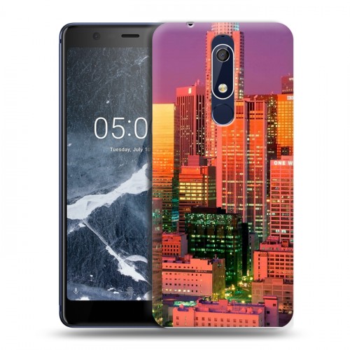 Дизайнерский пластиковый чехол для Nokia 5.1 Лос-Анжелес