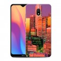 Дизайнерский силиконовый с усиленными углами чехол для Xiaomi RedMi 8A Лос-Анжелес