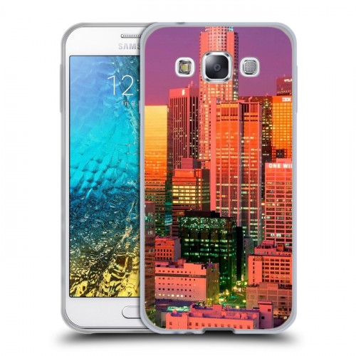 Дизайнерский пластиковый чехол для Samsung Galaxy E5 Лос-Анжелес