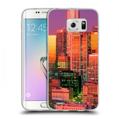 Дизайнерский силиконовый чехол для Samsung Galaxy S6 Edge Лос-Анжелес