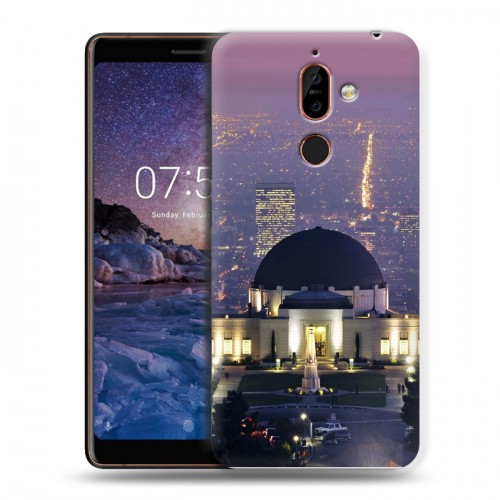 Дизайнерский пластиковый чехол для Nokia 7 Plus Лос-Анжелес